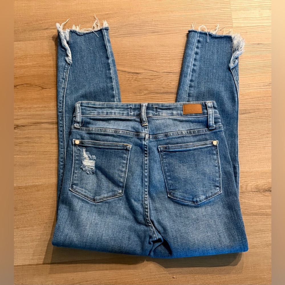 Judy Blue Distressed Women's Jeans size 5/27 - Picture 4 of 6
